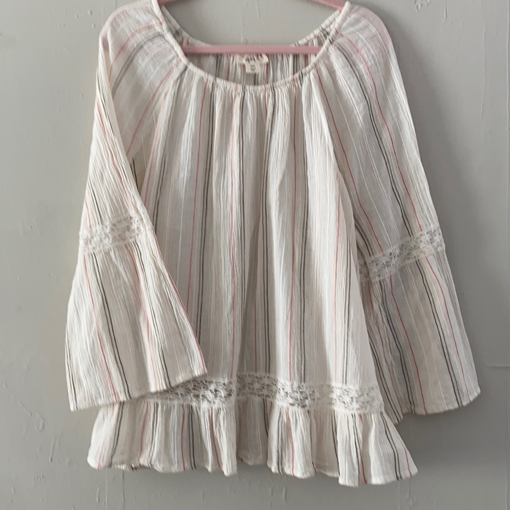 Style & Co Bell-Sleeve Peasant Blouse XXL